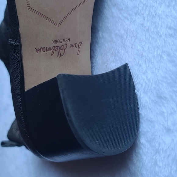 Sam Edelman Bronze Metallic Leather Ankle Boots|Women's Size 10|Block Heel - Picture 7 of 11